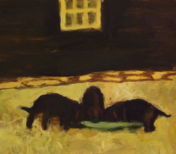 Bridget Moore RWS, Hungry puppies