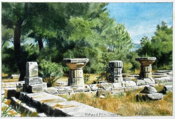 Michael Middleton RWS RE, Postcard from Olympia