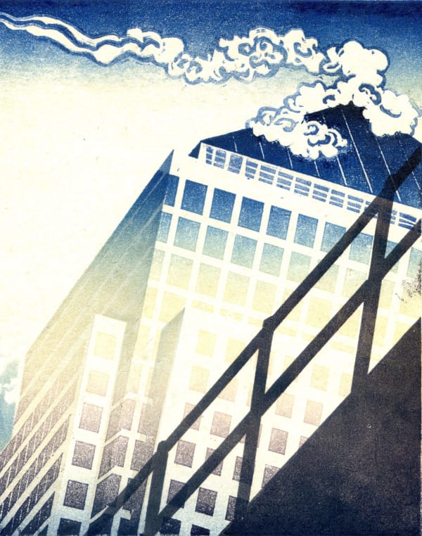 Janet Brooke RE, Canary Wharf Under Construction