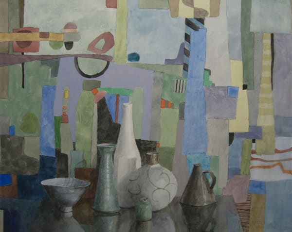 Annie Williams RWS RE, Patchwork in Blue