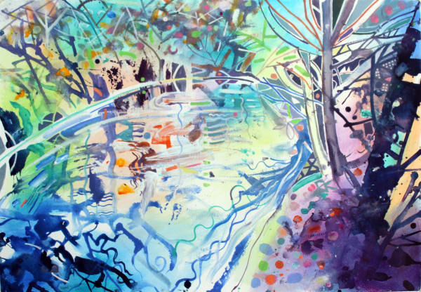 David Wiseman RWS, By the River Brent, Morning Light