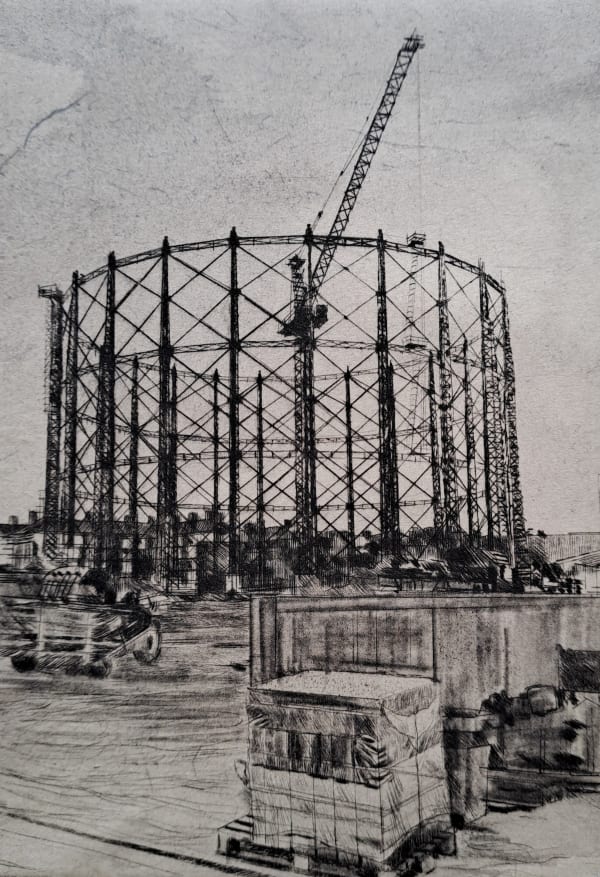 Melanie Bellis RE, Gasometer Construction Site