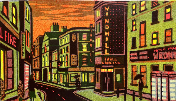 Gail Brodholt RE, A Rainy Night in Soho