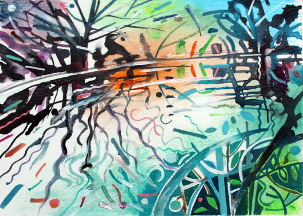 David Wiseman RWS, River Brent Late Afternoon