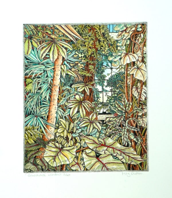 Meg Dutton RE, Glasshouse window