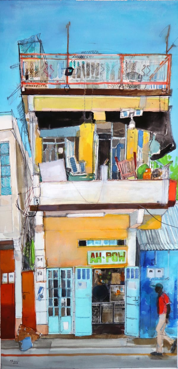 Peter Quinn RWS, Small Shop, Rodrigues, Mauritius, 2024