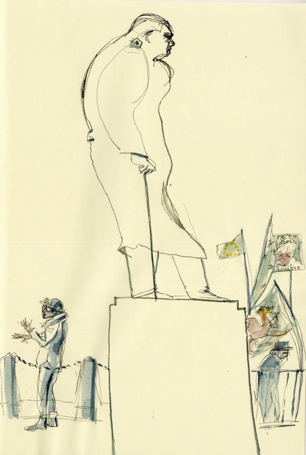 Julia Midgley RWS RE, Churchill, Westminster