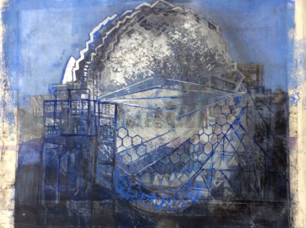 Margaret Sellars RE, Stargazing. Blue
