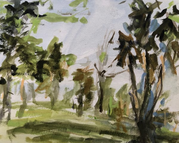 Lucy Marks RWS, A Walk In The Park III