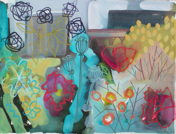 Tessa Pearson ARWS, Dusk Courtyard Dreams