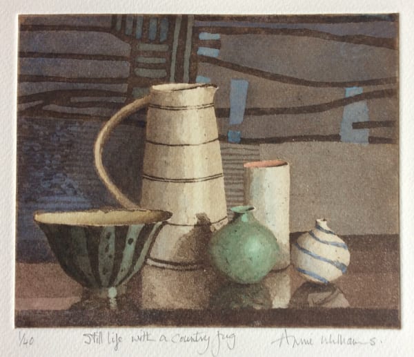 Annie Williams RWS RE, Still Life with a Country Jug