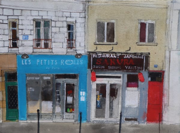 Peter Quinn RWS, Rue Montmatre, Paris