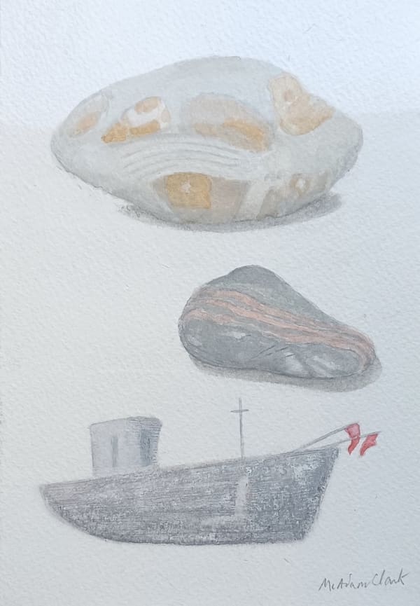 Caroline McAdam Clark RWS, Aldeburgh Pebbles I