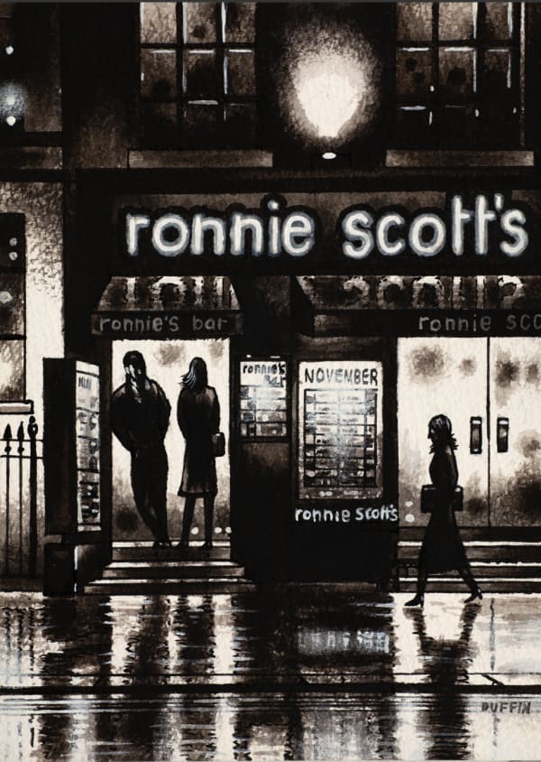 John Duffin RWS, Thames Bridges West Sundown