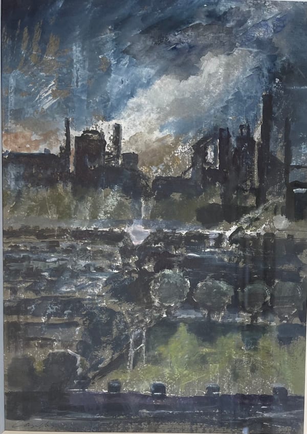 Jane Corsellis RWS, Port Talbot 'Smoke and Sport'