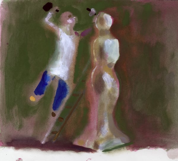 Charles Williams PRWS, If I Were A Sculptor (Green)
