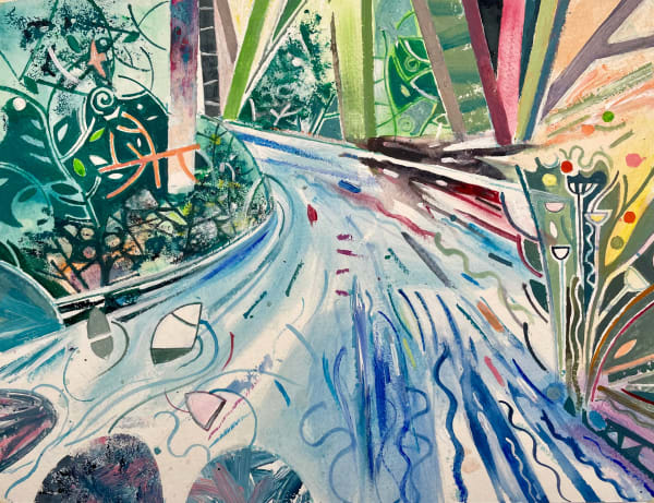 David Wiseman RWS, Rushing River Dartmoor