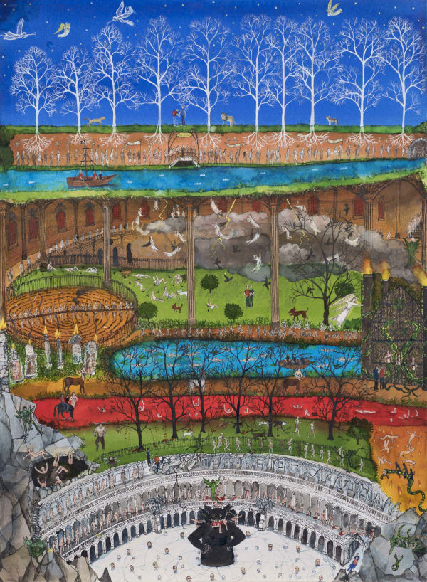 Emma Haworth ARWS, Inferno after Dante