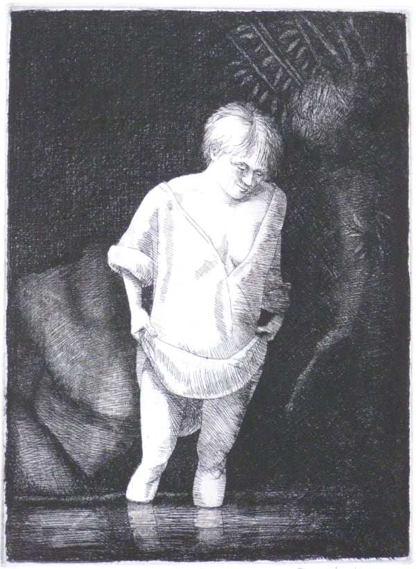 Frans Wesselman RE, After Rembrandt, Hazel Bathing