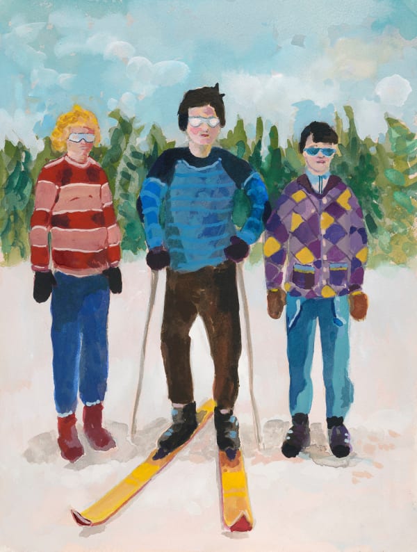 Lottie Cole RWS, Skiiers - Cool Dudes