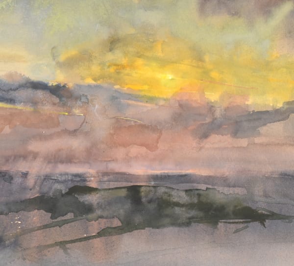 Richard Pikesley RWS, West from Eggardon