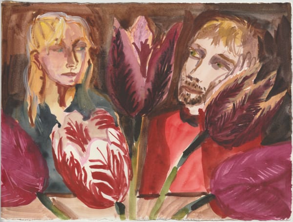 Alice Macdonald Guest RWS, Tulips (Hector and Isla)