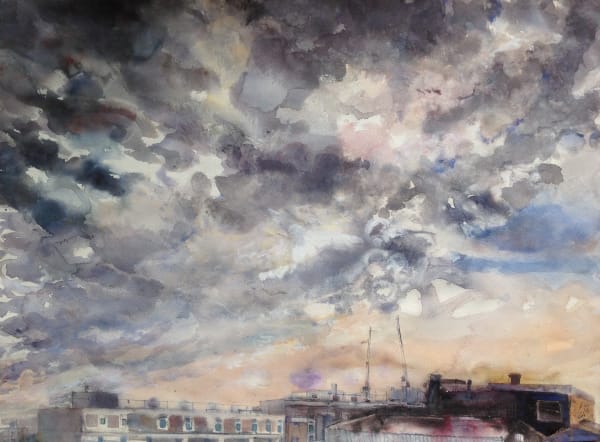 Sophie Knight RWS, Patterns of Clouds from My Studio Window, Peckham