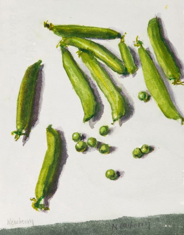 John Newberry RWS, Peas and pea pods