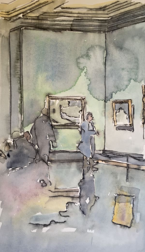 Thomas Plunkett PPRWS Hon. RE, National Portrait Gallery Interior III