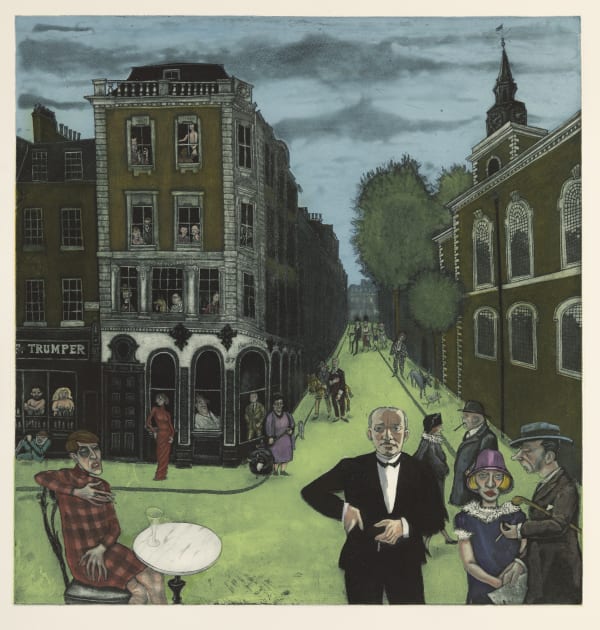 Mychael Barratt PPRE Hon. RWS, Life Imitating Art - Jermyn Street