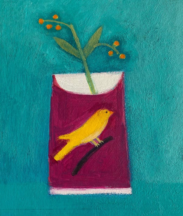 Jill Leman PPRWS Hon. RE, Little Yellow Bird
