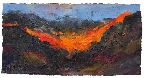 Frances Hatch RWS - Coppered Mountain. Low Cloud. Dawn. Coppermines Valley, Coniston, Cumbria., 2023