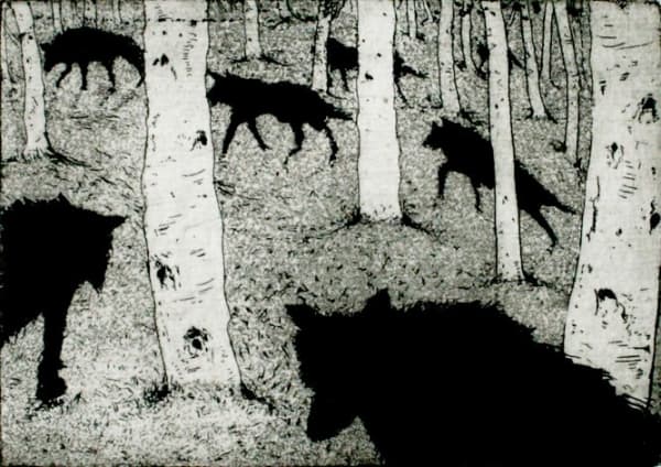 Tim Southall ARE, Wolves in the Woods