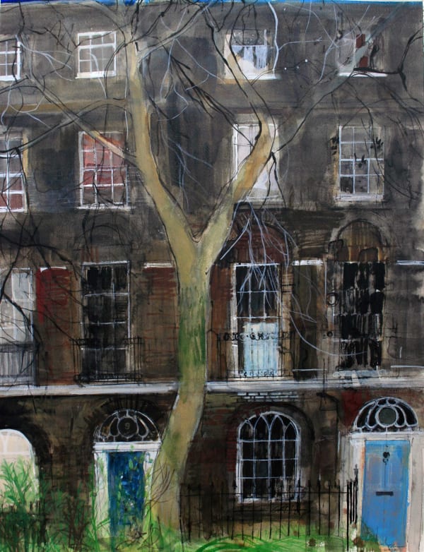 Peter Quinn RWS, Canonbury Square Gardens