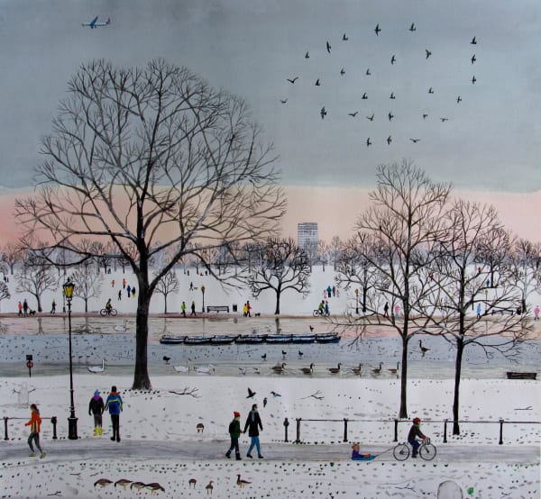 Emma Haworth ARWS, Serpentine Geese