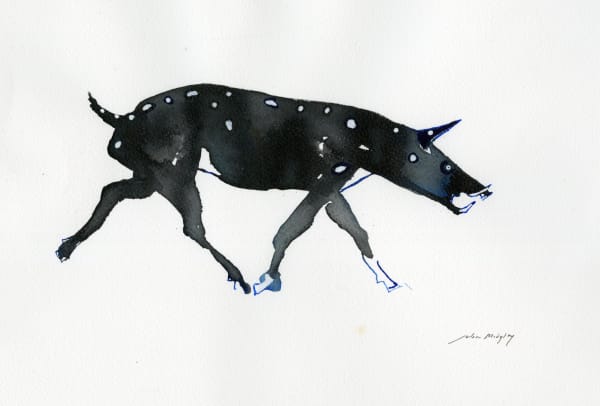 Julia Midgley RWS, Blue Boar with Spots