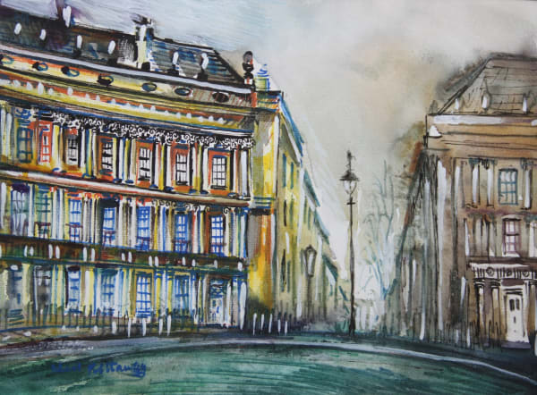 Neil Pittaway RWS RE, The Circus (1768), Bath, England