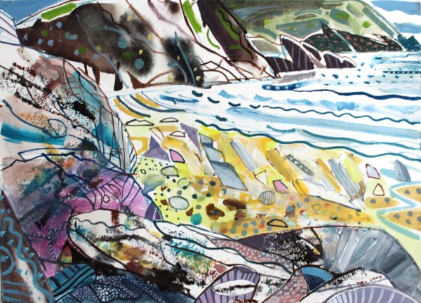 David Wiseman RWS, Rocky Beach, Hope Cove
