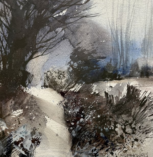Sue Howells RWS, Snow Flurry Led My Way