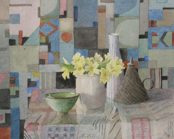 Annie Williams RWS RE, First Primroses