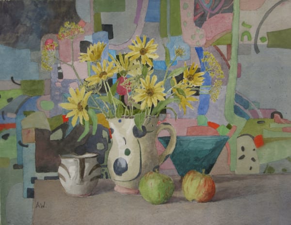 Annie Williams RWS RE, Prairie Sunflowers