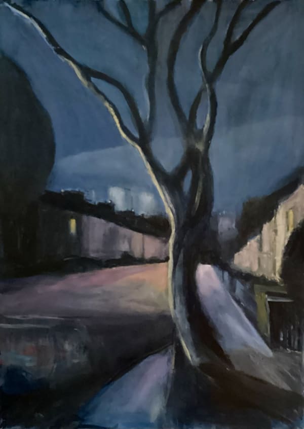 Olivia Adamczyk O'Sullivan RWS, Tree on Waller Road
