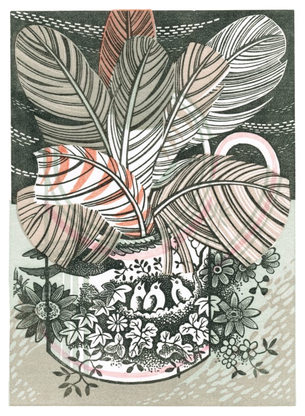 Angie Lewin RWS RE, Bird Cup