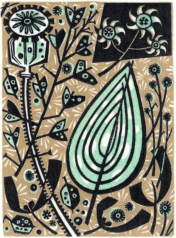 Angie Lewin RWS RE, Spotted Leaf