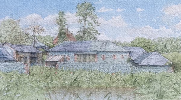 Dennis Roxby Bott RWS, Barns near Midhurst