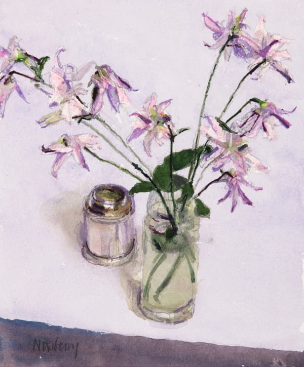 John Newberry RWS, Pale Aquilegia
