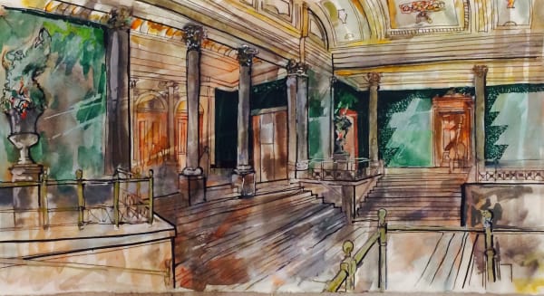 Thomas Plunkett PPRWS Hon. RE, National Gallery Interior