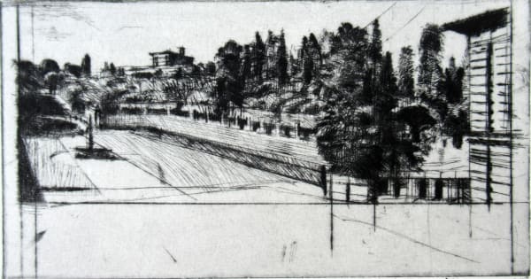 Michael Middleton RWS RE, Behind the Pitti Palace