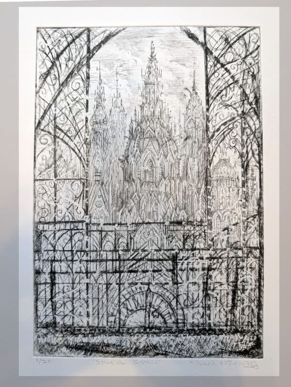 Neil Pittaway RWS RE, Station Gothic