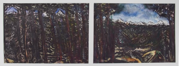 Neil Pittaway RWS RE, Langtang Forest View at Chyoland Pati Danda, Nepal